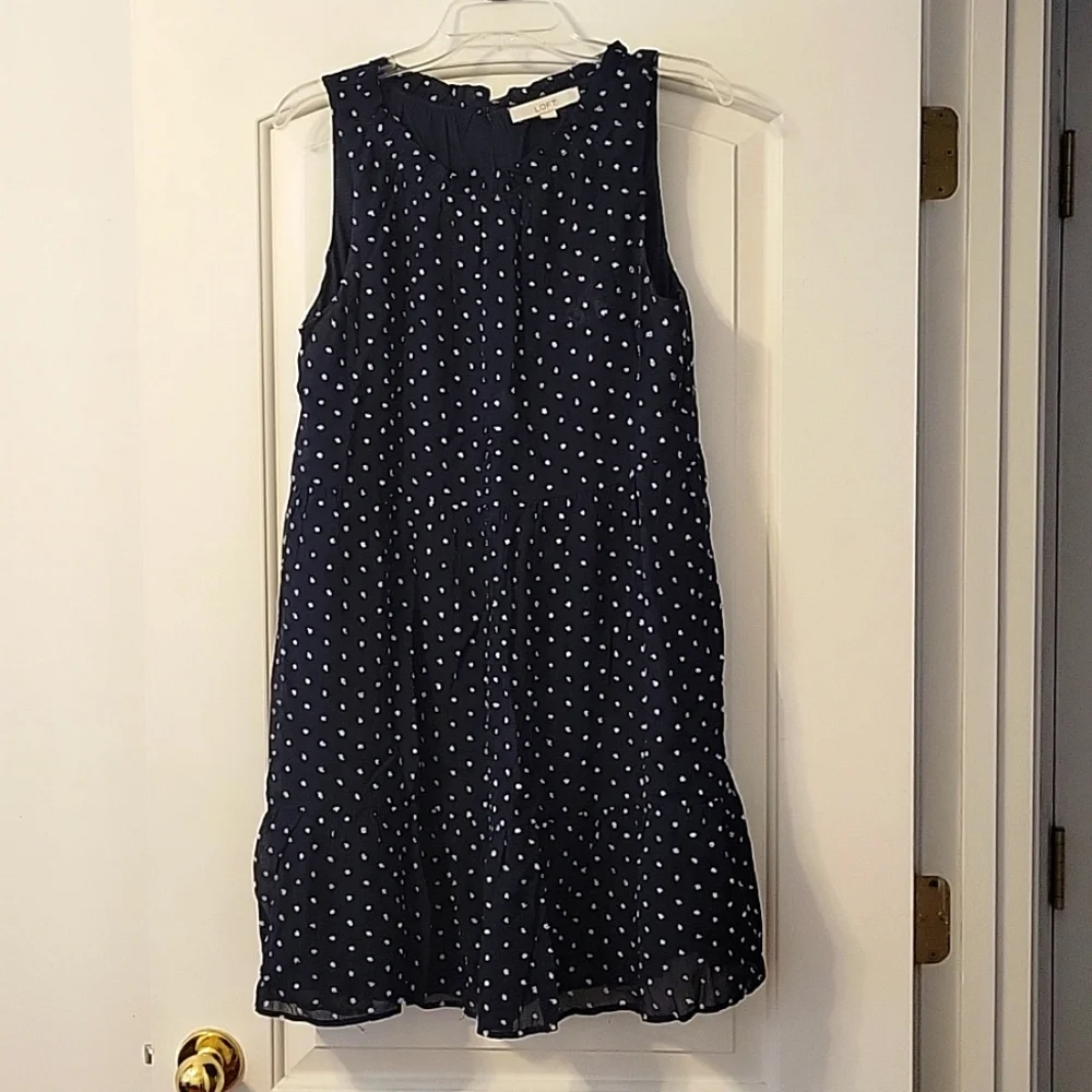 Loft Ruffle Swing Dress - Picture 1 of 6